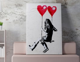 Wallity Lienzo Decorativo Banksy WY01 70 x 100 cm